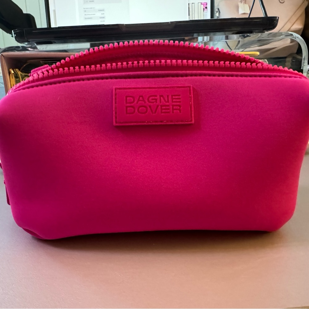 Small Hot pink Dagne Dover hunter toiletry bag